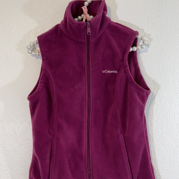 Columbia Purple Fleece Vest Size Small - Picture 3 of 8